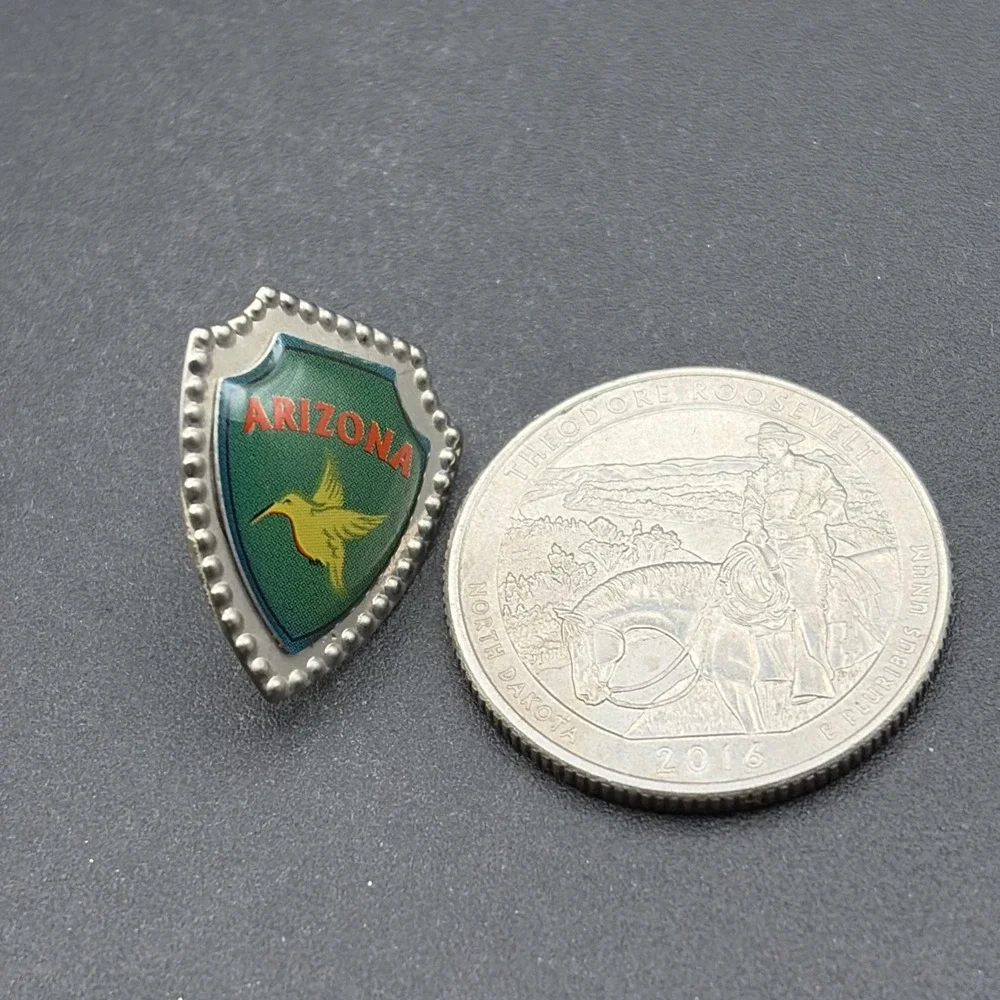 State Of Arizona Shield‎ Crest United States Of America Lapel Hat Pin